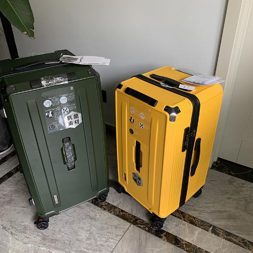 出口日本寬胖子運動版行李箱萬向輪旅行箱拖運拉桿箱28寸大容量箱
