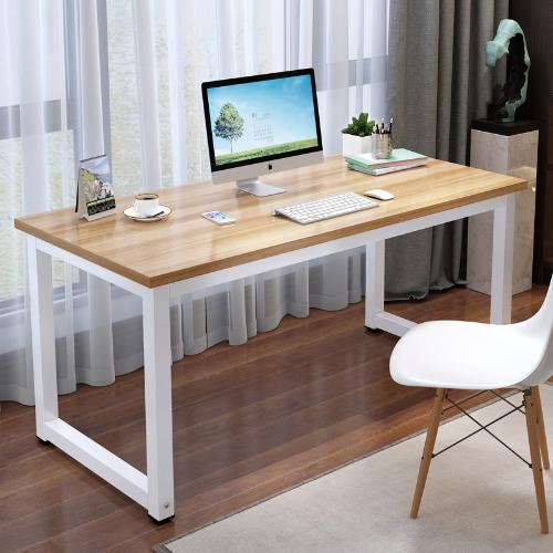 電腦桌臺式簡易書桌家用學習工作臺臥室簡約長條桌辦公長方形桌子
