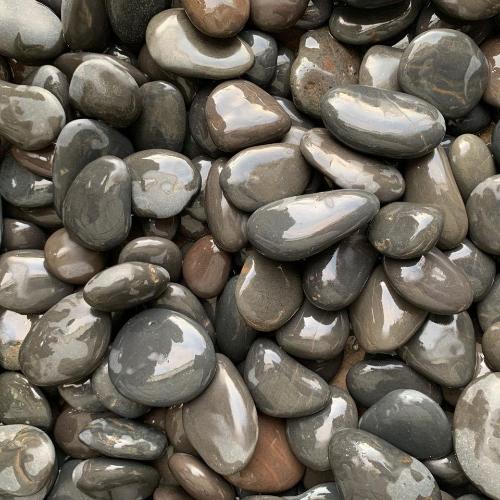 火山石烤腸石頭餅鵝軟石黑色鵝卵石耐高溫石頭木桶魚石頭炒貨石頭