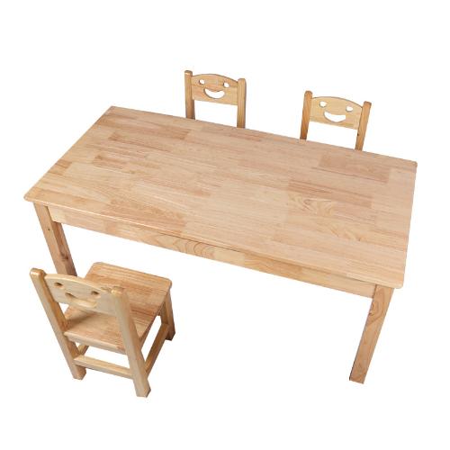 幼兒園實木桌椅套裝兒童學習繪畫桌寶寶遊戲玩具桌早教橡木寫字桌