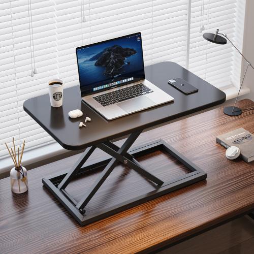站立式筆記本電腦桌可升降桌面工作臺家用辦公桌移動摺疊增高支架