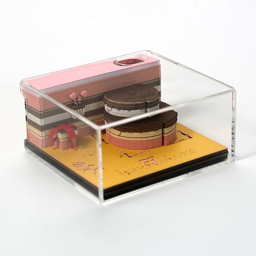 個性模型文創3d便籤本原創意生日蛋糕便利貼禮物品立體便籤紙