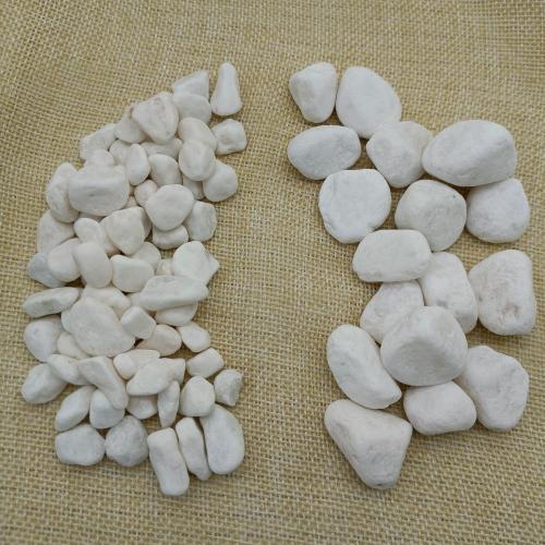 供應白色鵝卵石園林造景白色卵石鋪路白碎石庭院裝飾白石子