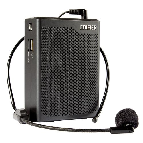 漫步者MF5 無線版大功率教學專用教師導遊擴音器 插卡播放器 黑色