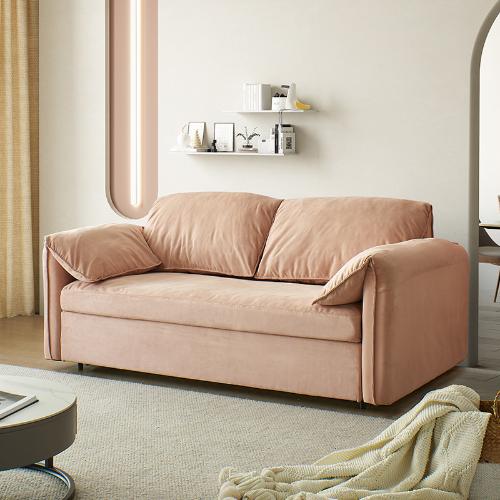 沙發牀可摺疊小戶型客廳伸縮坐臥兩用高端布藝多功能大象耳朵沙發