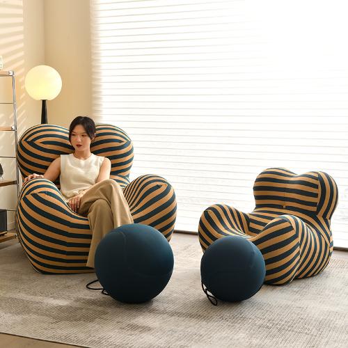 北歐輕奢媽媽的懷抱沙發網紅設計師創意簡約客廳陽臺單人沙發椅