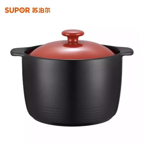 蘇泊爾（SUPOR）砂鍋陶瓷煲臻彩養生煲燃氣明火瓦罐湯煲TB60Q1