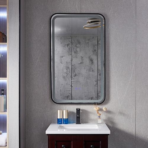 LED智能鏡防霧衛生間衛浴鏡子掛牆藍牙單雙觸控發光屏鏡LED浴室鏡
